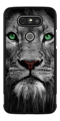 Funda Protector Para LG G5 G6 G7 Leon Ojos Verdes