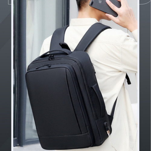 Mochila De Viaje Expandible Mochila Con Puerto Usb De 17/40l