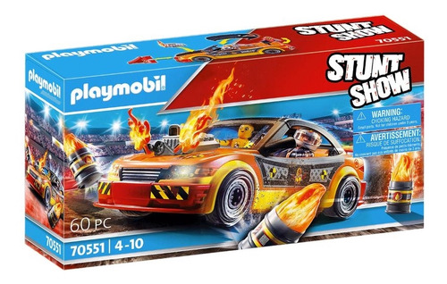 Playmobil Stunt Show Auto De Acrobacias Crashcar 60 Piezas