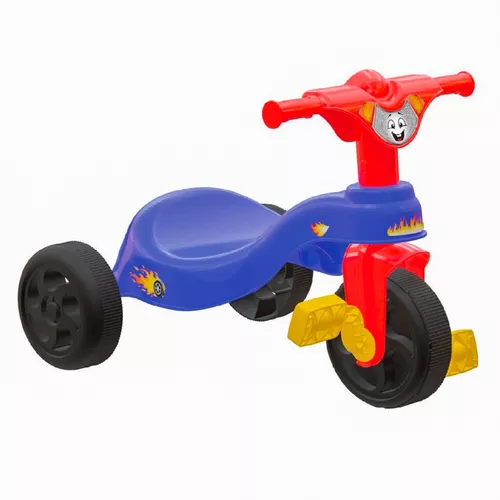 Triciclo Motoca Infantil Fast Velocipe Proteção E Empurrador