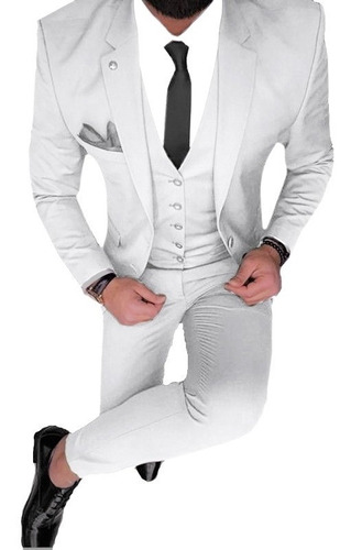 Trajes Importados Hombre Entallados Con Camisa Slim Fit  