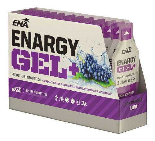 Enargy Gel + Cafeina Ena Caja X 12 Un. Repositor Energetico