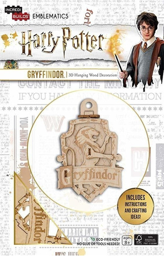 Harry Potter Gryffindor Emblematics Wood Model Ornament Kit 