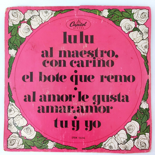 Lulu - Al Señor Con Amor = To Sir With Love   Single 7