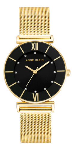 Pulsera De Malla Con Purpurina Para Mujer Watch Anne Klein