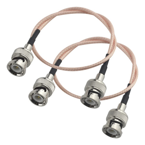 Xingyheng 2 Unidades Bnc Macho A Bnc Macho Cable Conector Ni