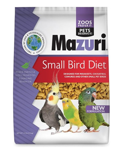 Mazuri Small Bird 1,1 Kg  - Envíos A Todo Chile