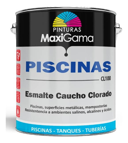 Esmalte Caucho Clorado Para Piscinas Y Tanques Galón