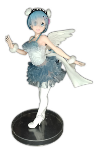 Figura Rem Angel Clear And Dressy 25cm Re:zero