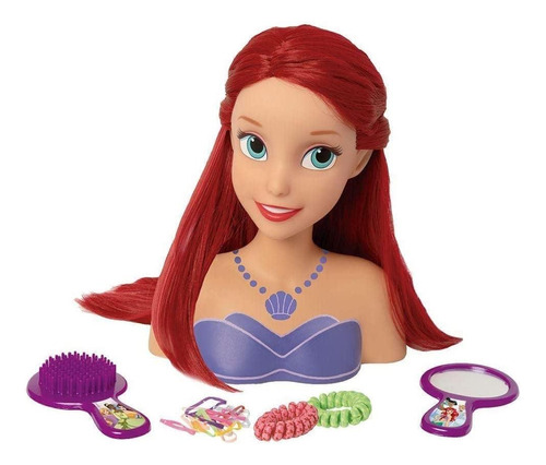 Boneca Ariel Styling Head Princesas Disney Penteados 2043
