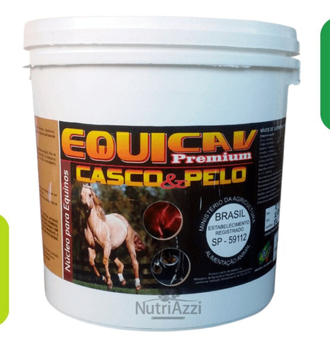 Casco E Pelo Equicav - Suplemento P/ Pelos Lustrosos - 3 Kg