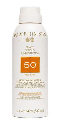 Hampton Sun Spf 50 Cantario Solar De Niebla Continua, 5 Oz