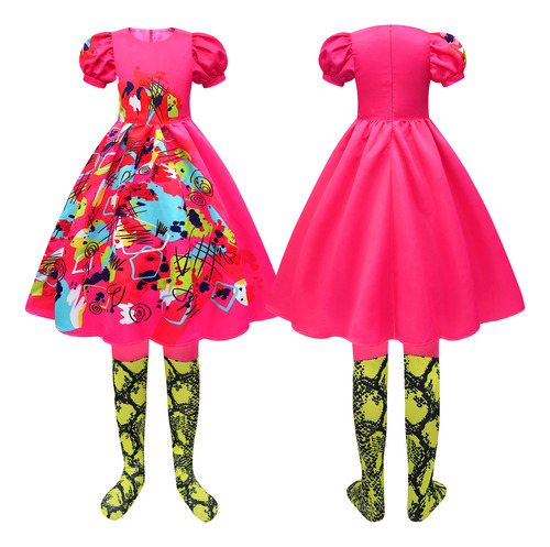 Disfraz De Cosplay Barbie Bubble Sleeve Vestido Princess