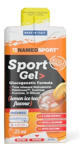 Gel Named Sport Formula Glucogenética Lemon Ice Tea 25 Ml