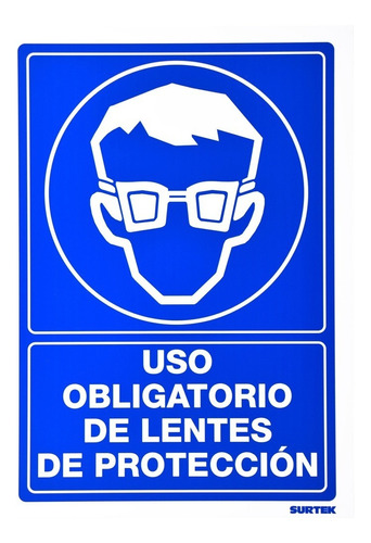 Señaletica Para Uso Obligatorio De Lentes De Seguridad