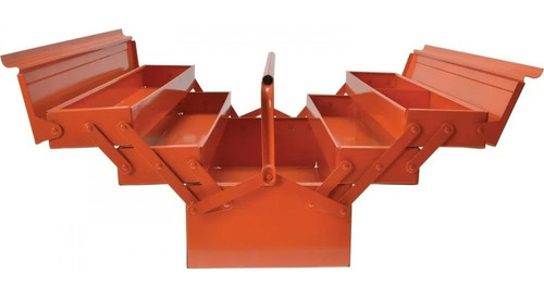 Caja De Herramientas Metalica Con 5 Compartimentos Bahco Color Naranja