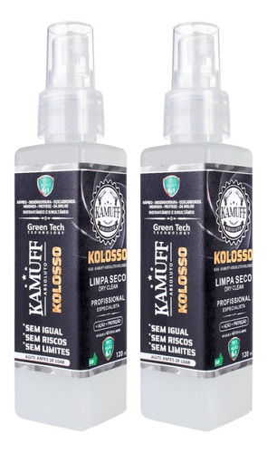 Kit Com 2 Spray Limpeza De Armas Kamuff Absoluto 120ml