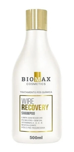 Shampoo Pós Progressiva Biomax Wire Recovery 500 Ml Liss Fit