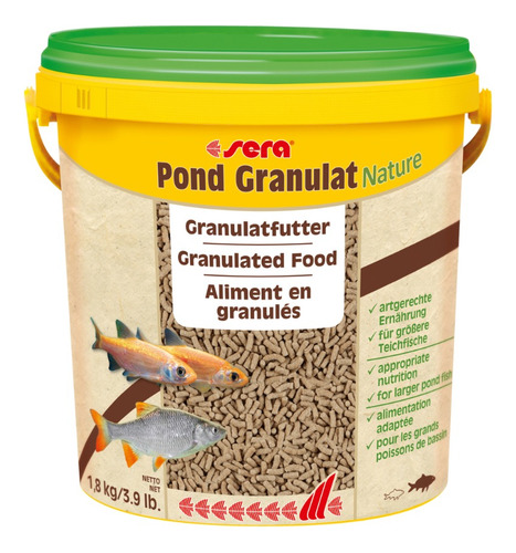 Sera Pond Granulat 1,8kg Alimento Carpas Estanque Peces 