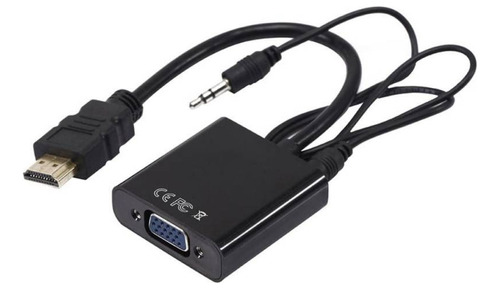 Cable Adaptador Hdmi A Vga Con Audio Monitor Tv Video Laptop