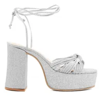 Comprar Sandalia Mujer Fiesta Elegante Plataforma Taco Palo 1410