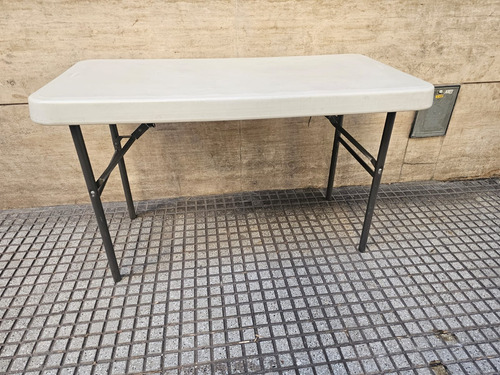 Mesa Plegable Exterior Interior Duna Camping Auxiliar Blanco (Usado)
