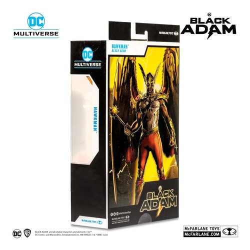 Action Figure Gavião Negro Hawkman Black Adam Mcfarlane Toys