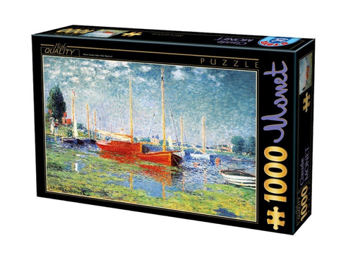 Rompecabezas Monet, Los Botes Rojos, Argenteuil  1000 Piezas