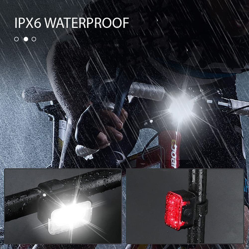 Luces Led Delanteras Y Trasera De Bicicleta Recargables Ip65