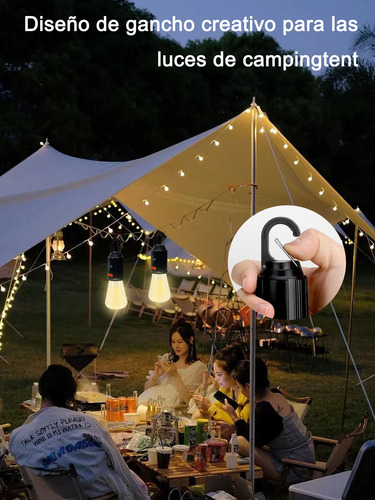 6pcs Foco Led Recargable Para Camping,impermeable