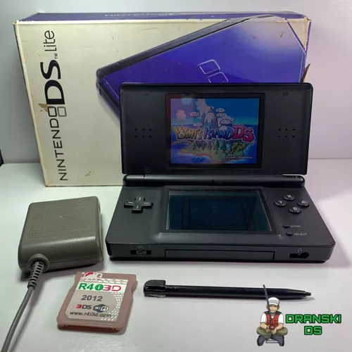 Nintendo Ds Lite Azul + R4 4gb Com Muitos Jogos - Escorrega o Preço