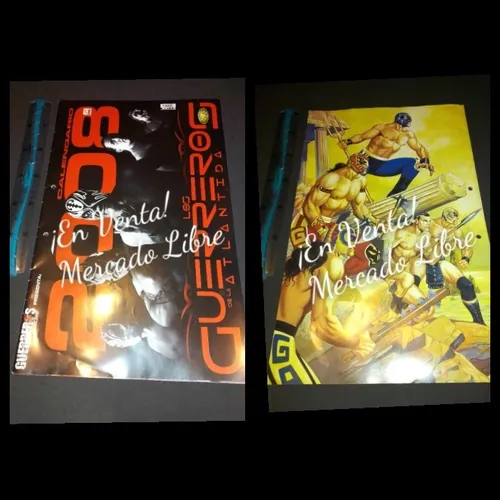 Mega Calendario Lucha Libre Guerreros Atlántida 33.5x 28 Cm Meses sin