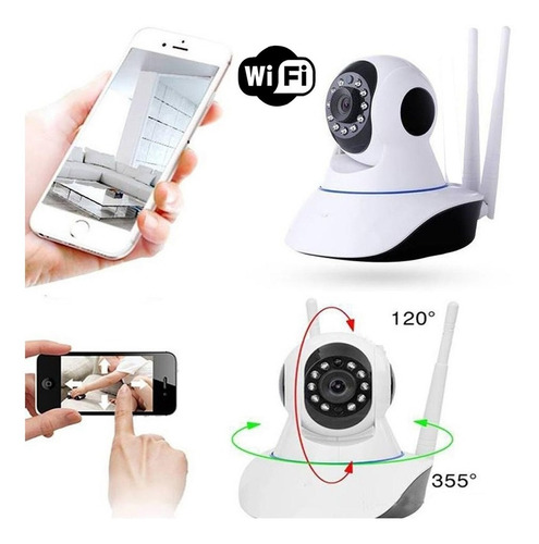 Pack X2 Camara Inalambrica Motorizada Sensor Movimiento 360