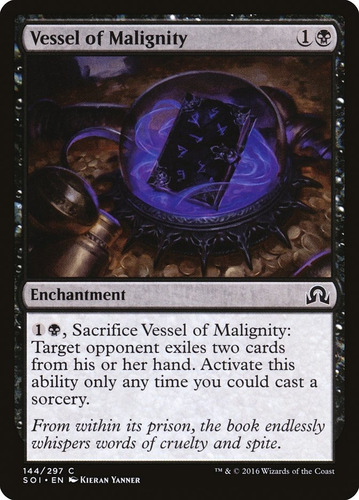 Carta Magic Vessel Of Malignity Shadow Over Innistrad Mtg