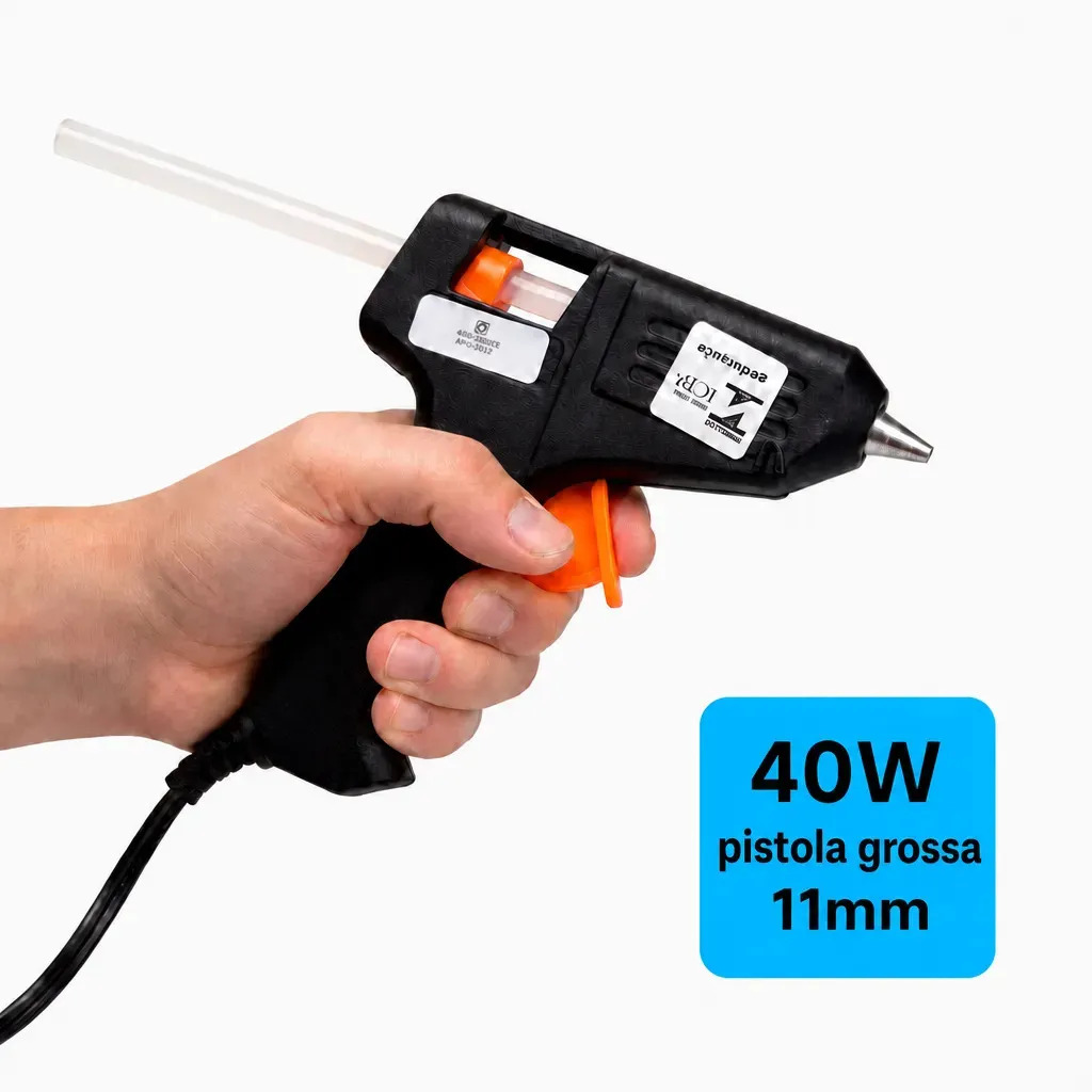 Pistola Cola Quente Bastao Grosso Refil 11mm Grande