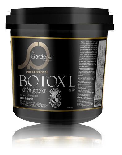 Bio Botoxl Capilar Masculino Gardener Glicólico Sem Formol