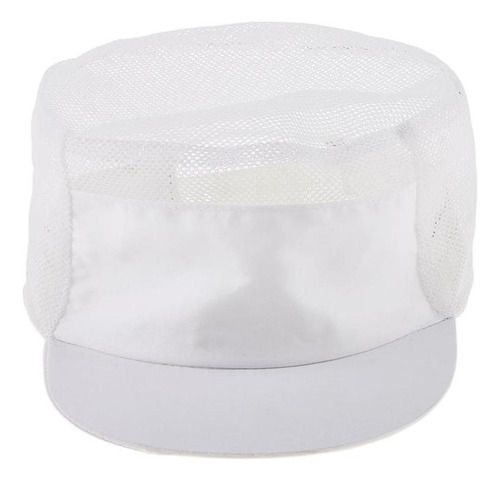 Regalo Gorro De Cocinero De Malla Blanca Panadero Cabeza