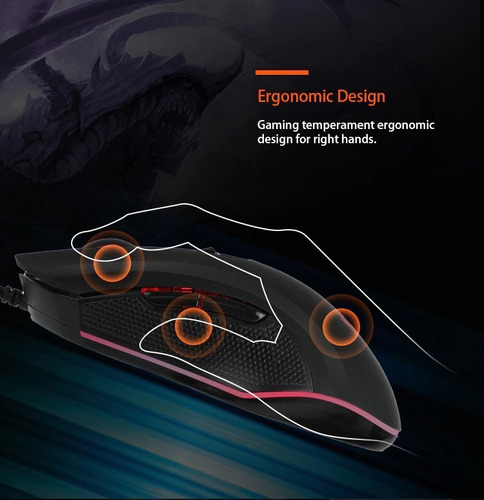 Imagen 8 de 10 de Combo Teclado Mouse Gamer Meetion Mt C 510 Luces Rgb Pc Ps4
