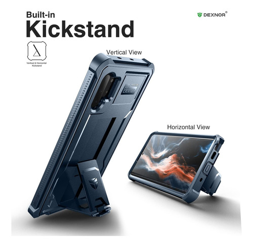 Funda 360° Dexnor, Para Samsung Galaxy Note 10 Plus, Azul