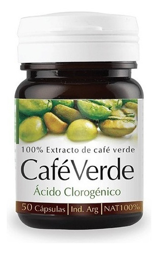 Cafe Verde Natier X50 Capsulas Control De Peso Adelgazante 