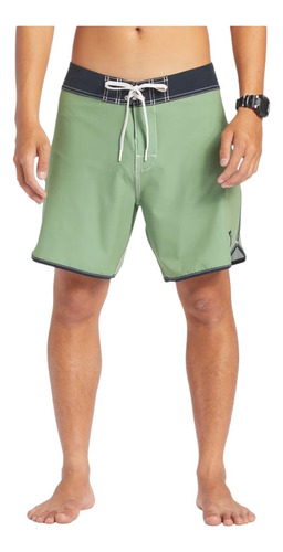 Short Quiksliver Hombre Caballero Playa Surf Original Verde