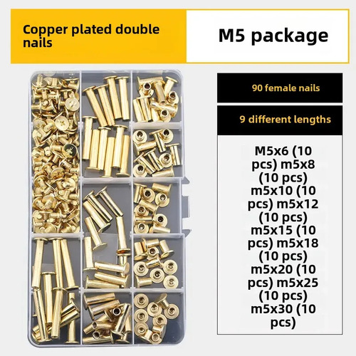 304 Stud M5 * 35-70 (suit) - Nickel Plated Copper Inserted