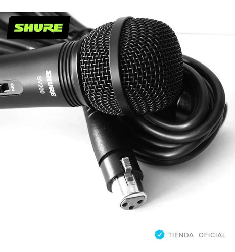 Imagen 5 de 10 de Micrófono Dinámico Shure Sv200 Cardioide Con Cable