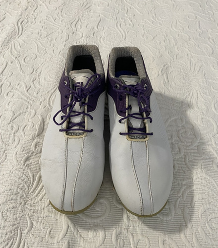 Zapatos De Golf De Dama Foot Joy Blanco Con Morado 8.5