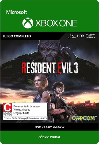 Resident Evil 3 Remake Código Digital