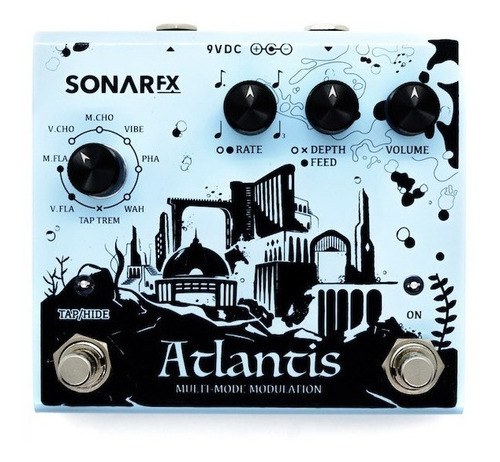 Pedal de efecto SonAr fx Atlantis  celeste