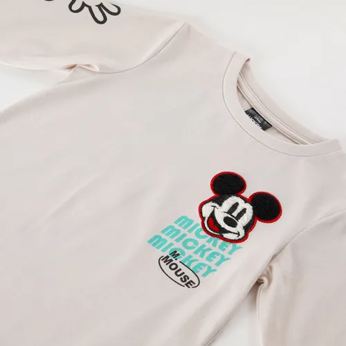 Polera Manga Larga Niño Mickey M.mouse Blanco Disney