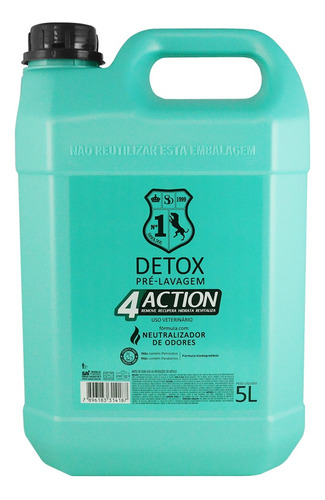 Shampoo Pet Detox Pre Lavagem 4action 5l Sanol  Profissional