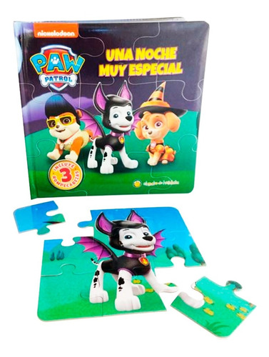 Paw Patrol Libro C/ 3 Rompecabezas Historias Para Armar