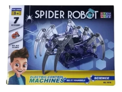 Imagen 7 de 9 de Kit Juguete Araña Robot Educativo Robotica Ensamble Tomassto